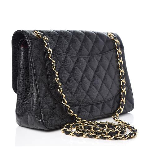 chanel double flap caviar price|CHANEL Caviar Quilted Jumbo Double Flap Black.